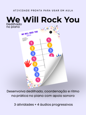 We Will Rock You – Dedilhado (Coordenação e Ritmo no Piano)