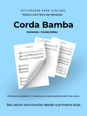 x Violino – Corda Bamba (Iniciante com Cordas Soltas e Acompanhamento de Piano)