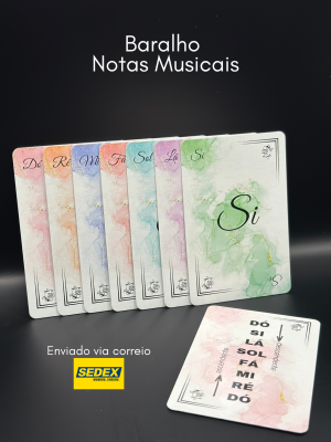 x Baralho Bidellati – Notas Musicais (Memorização e Sequência de Notas)